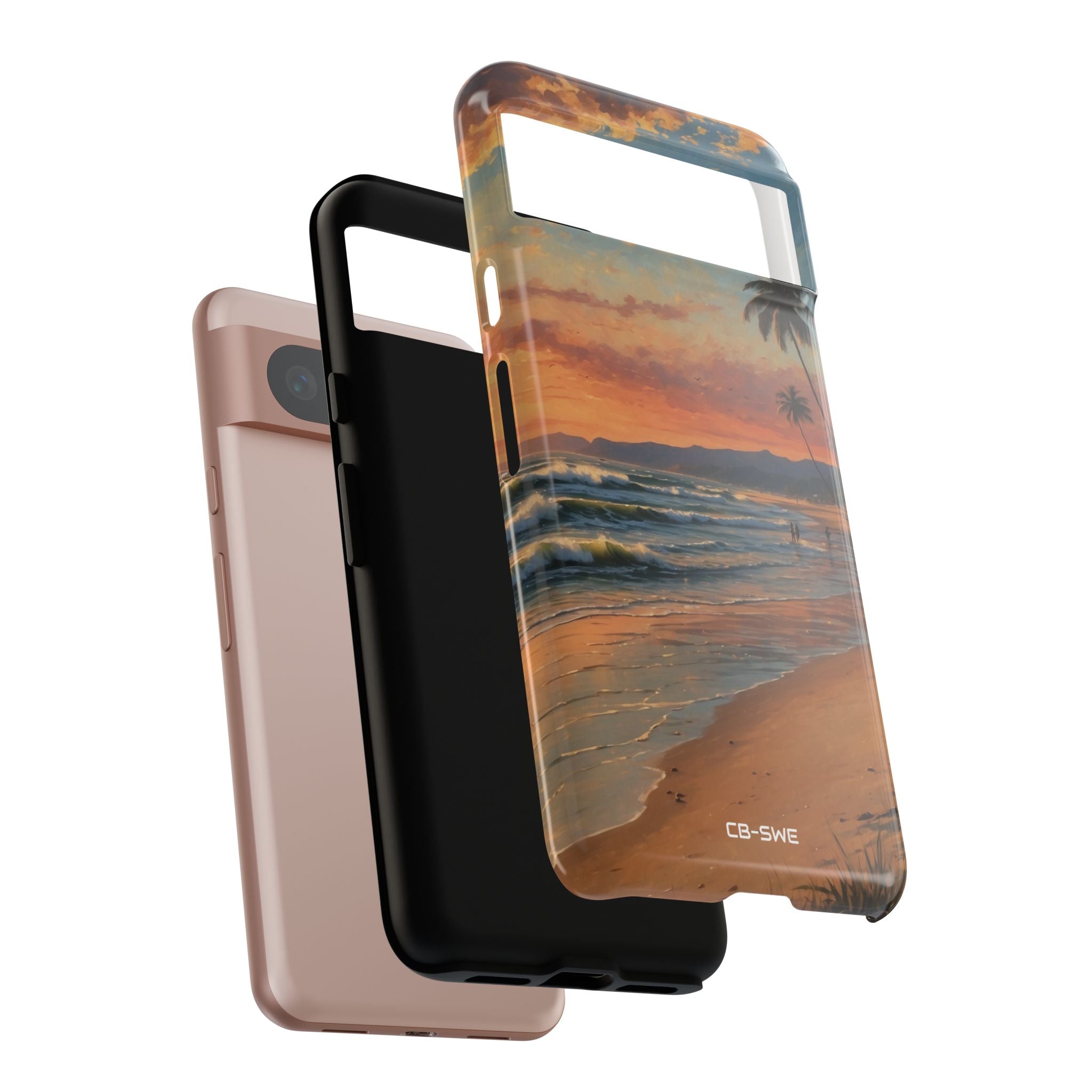 Golden Waves Embrace - Google Pixel Case