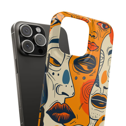 Gradient Face Mosaic iPhone 16 - Slim Phone Case