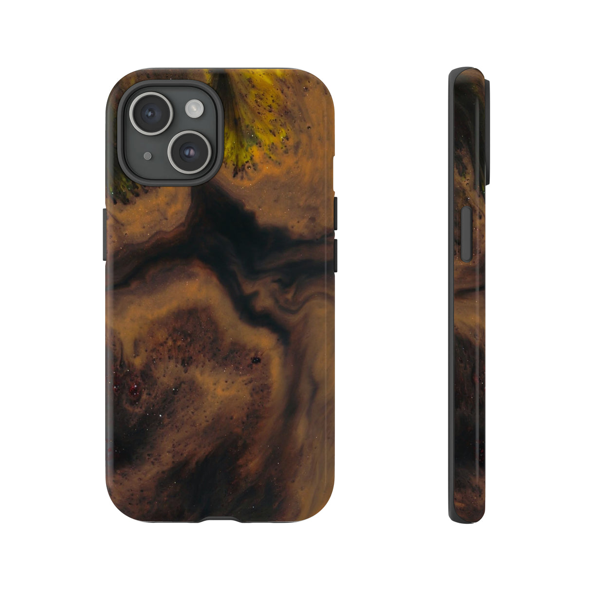 Brown Earth Ink Art - Protective Phone Case