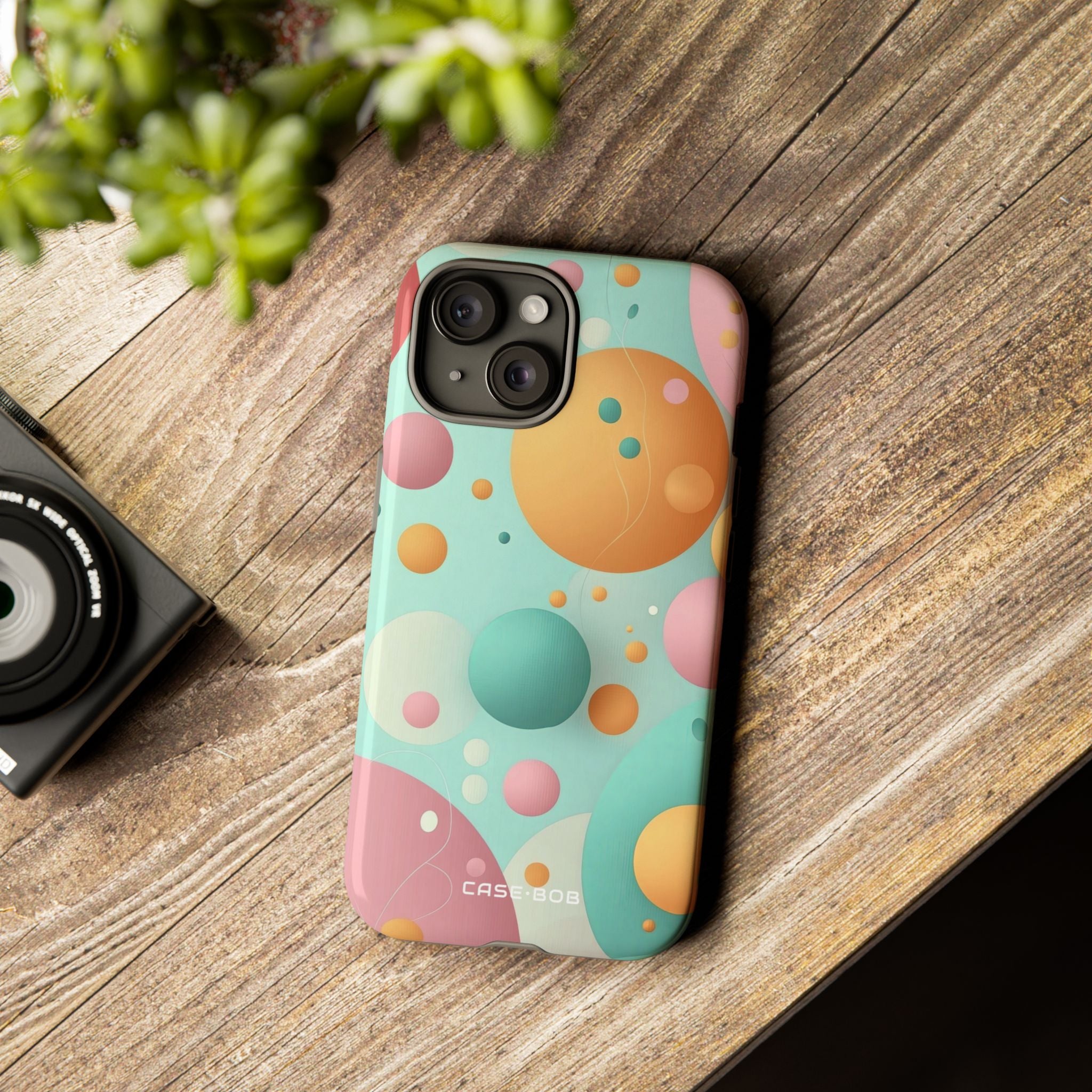 Pastel Circles iPhone 15 Case - Tough
