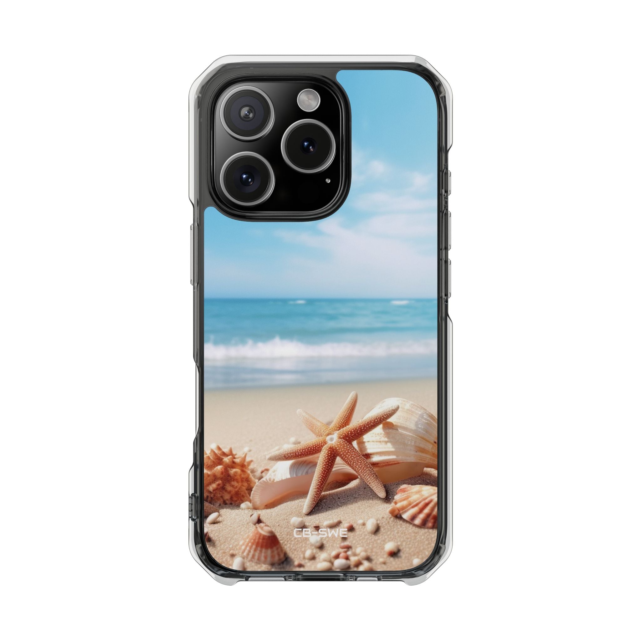 Shells Rest Beneath Waves iPhone Case - Impact