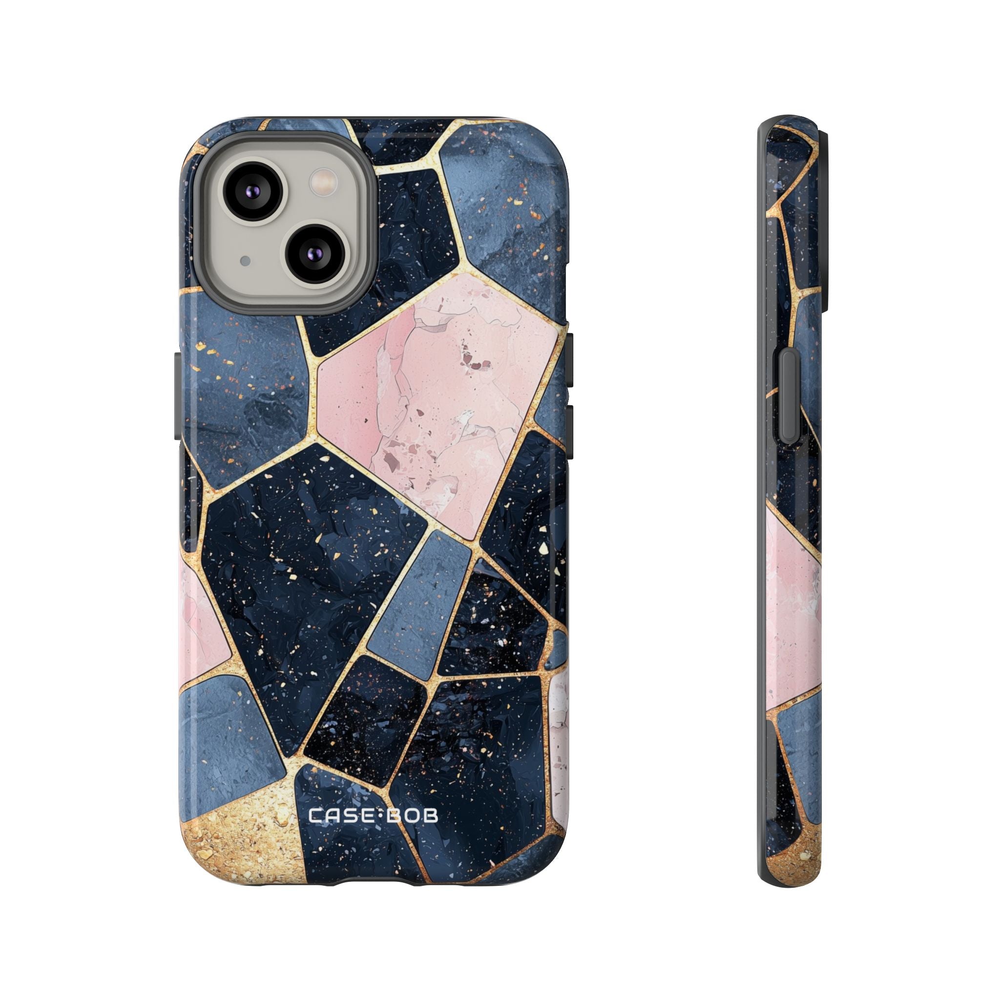 Golden Mosaic iPhone 14 Case - Tough