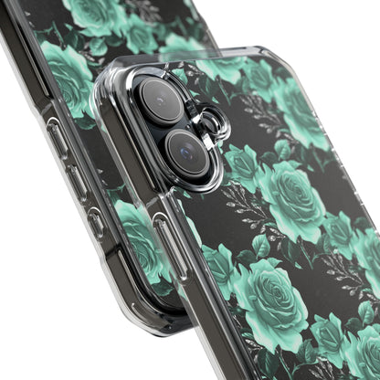 Turquoise Rose Symphony iPhone Case - Impact