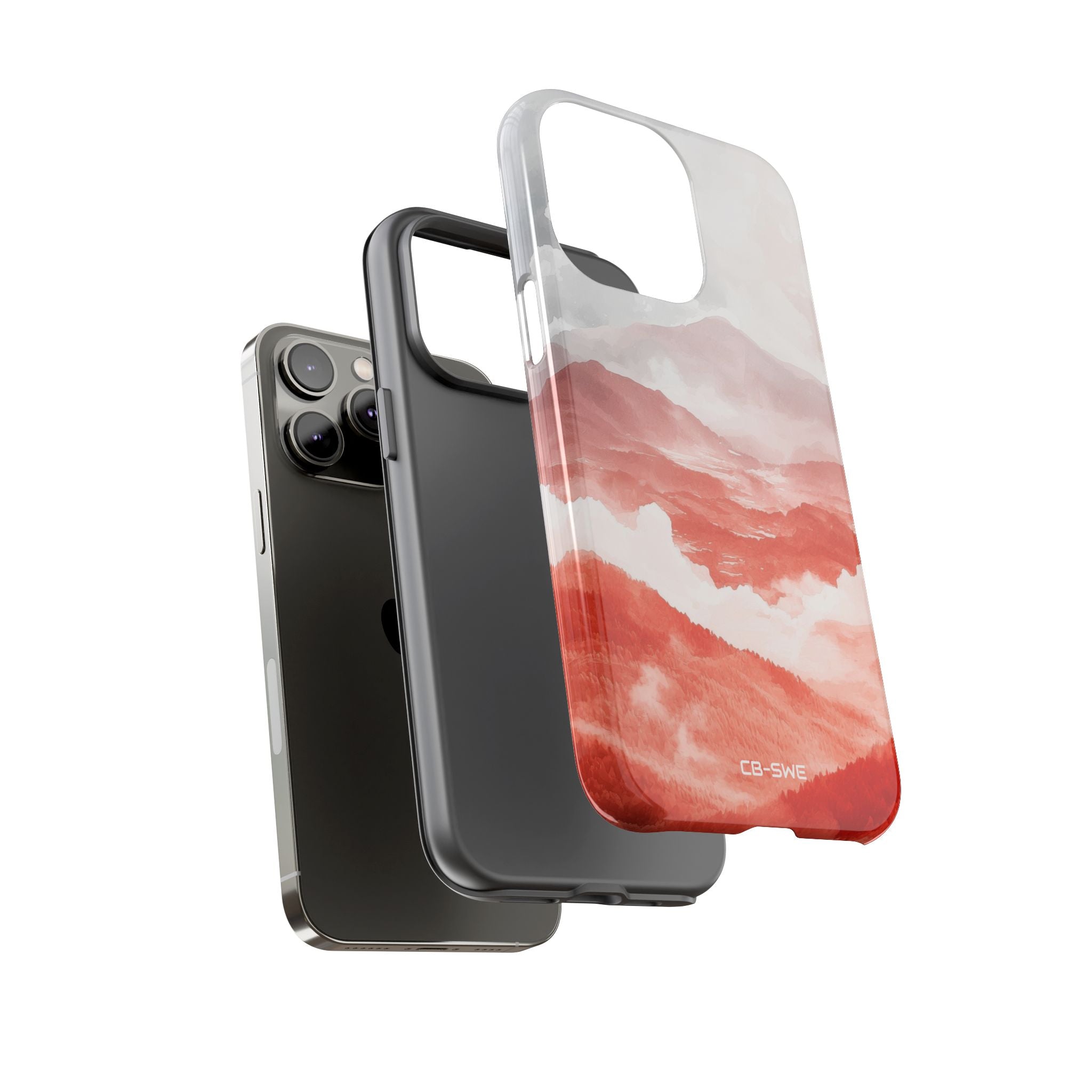 Mountain Flames Rise - iPhone Case