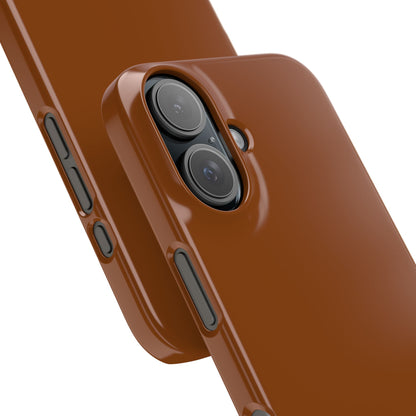 Saddle Brown iPhone 16 - Slim Phone Case