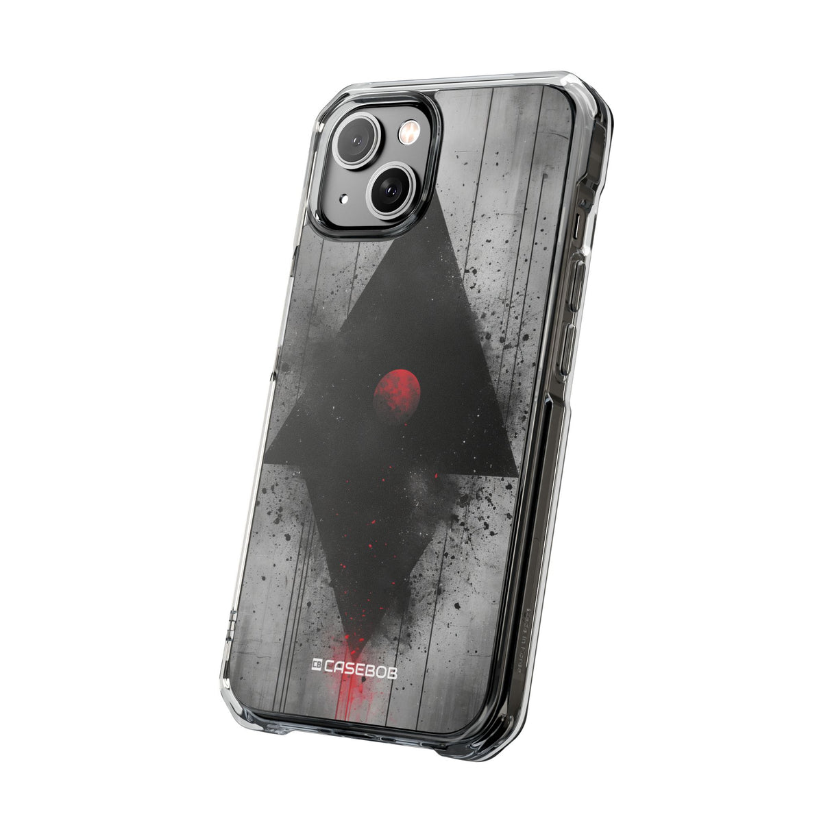 Grunge Geometry - Phone Case for iPhone (Clear Impact - Magnetic)