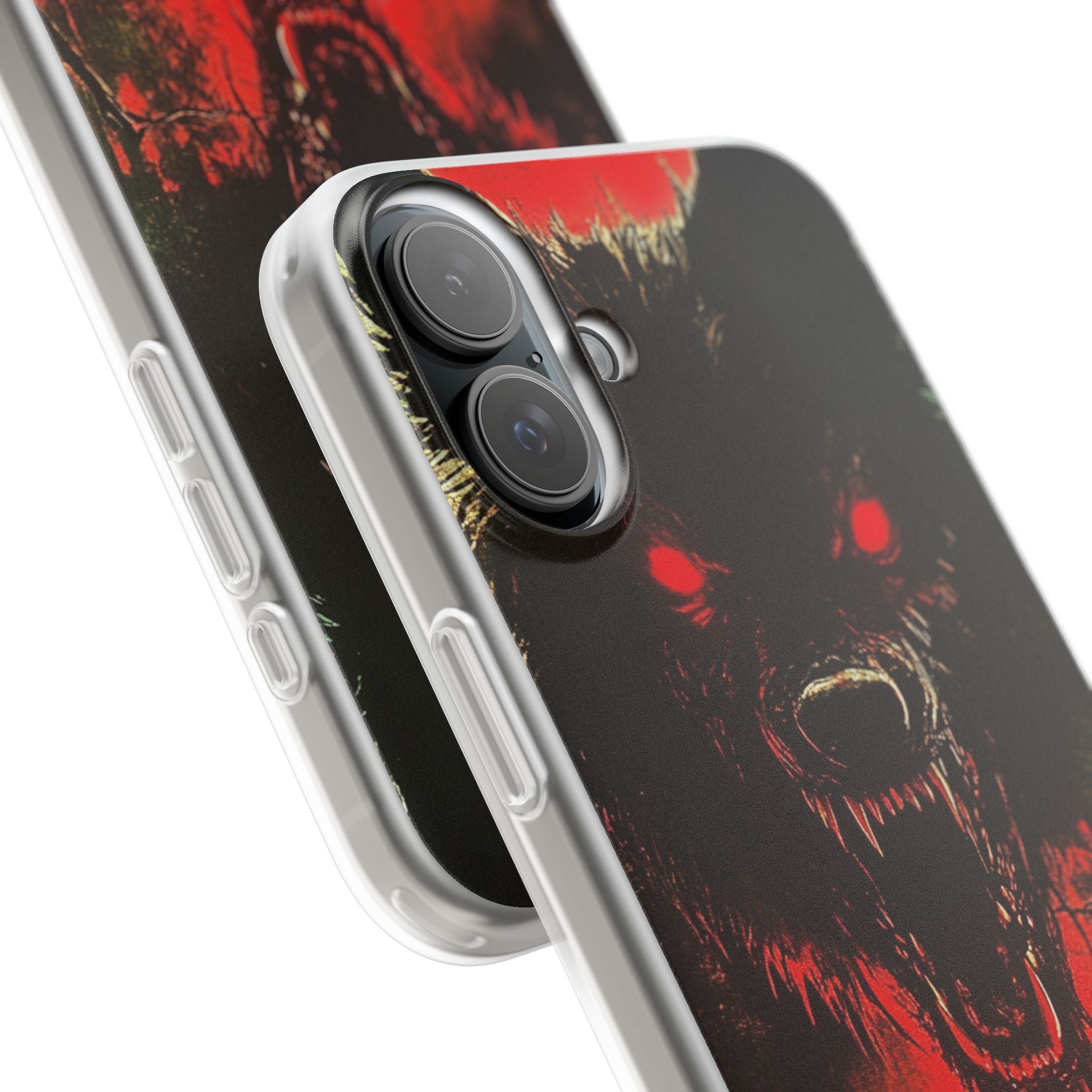 Crimson Wolf iPhone 16 Plus Case - Soft