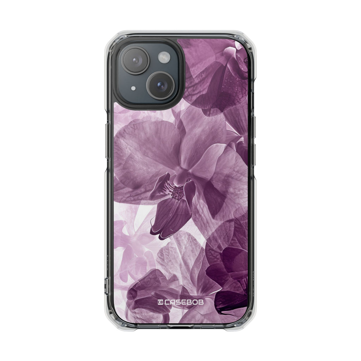 Radiant Orchid Design | Handyhülle für iPhone (Clear Impact Case – magnetisch) 