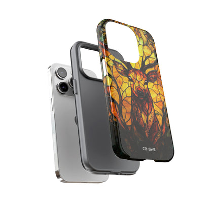Glowing Stag Emerges - iPhone Case