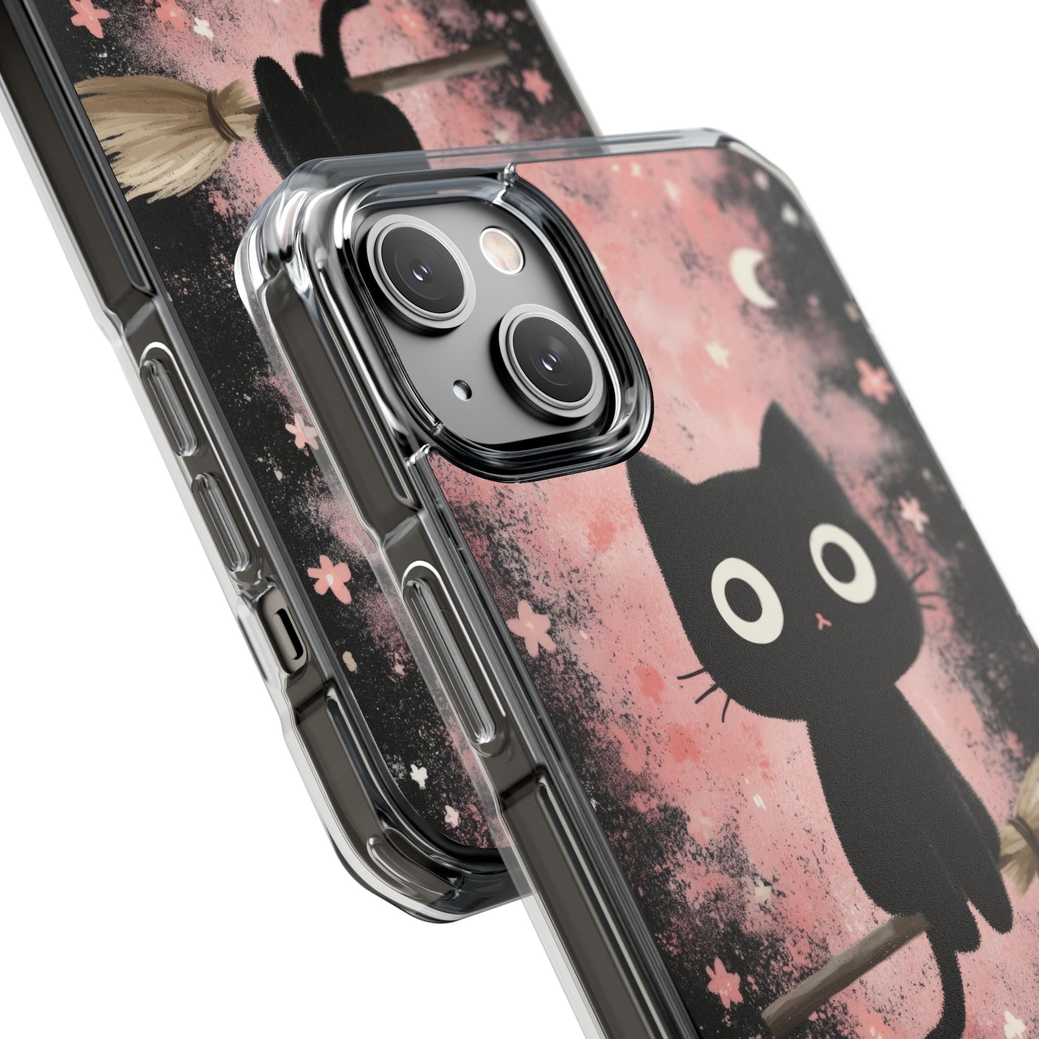Whimsical Cat Soars iPhone Case - Impact