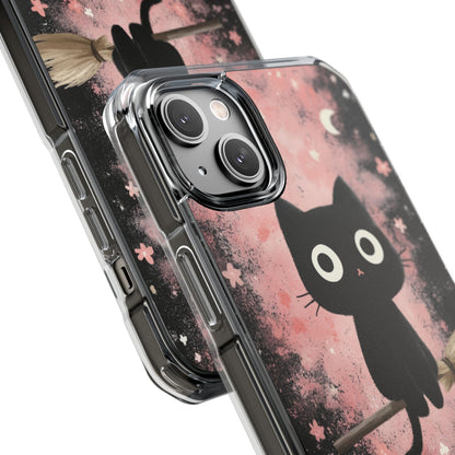 Whimsical Cat Soars iPhone Case - Impact