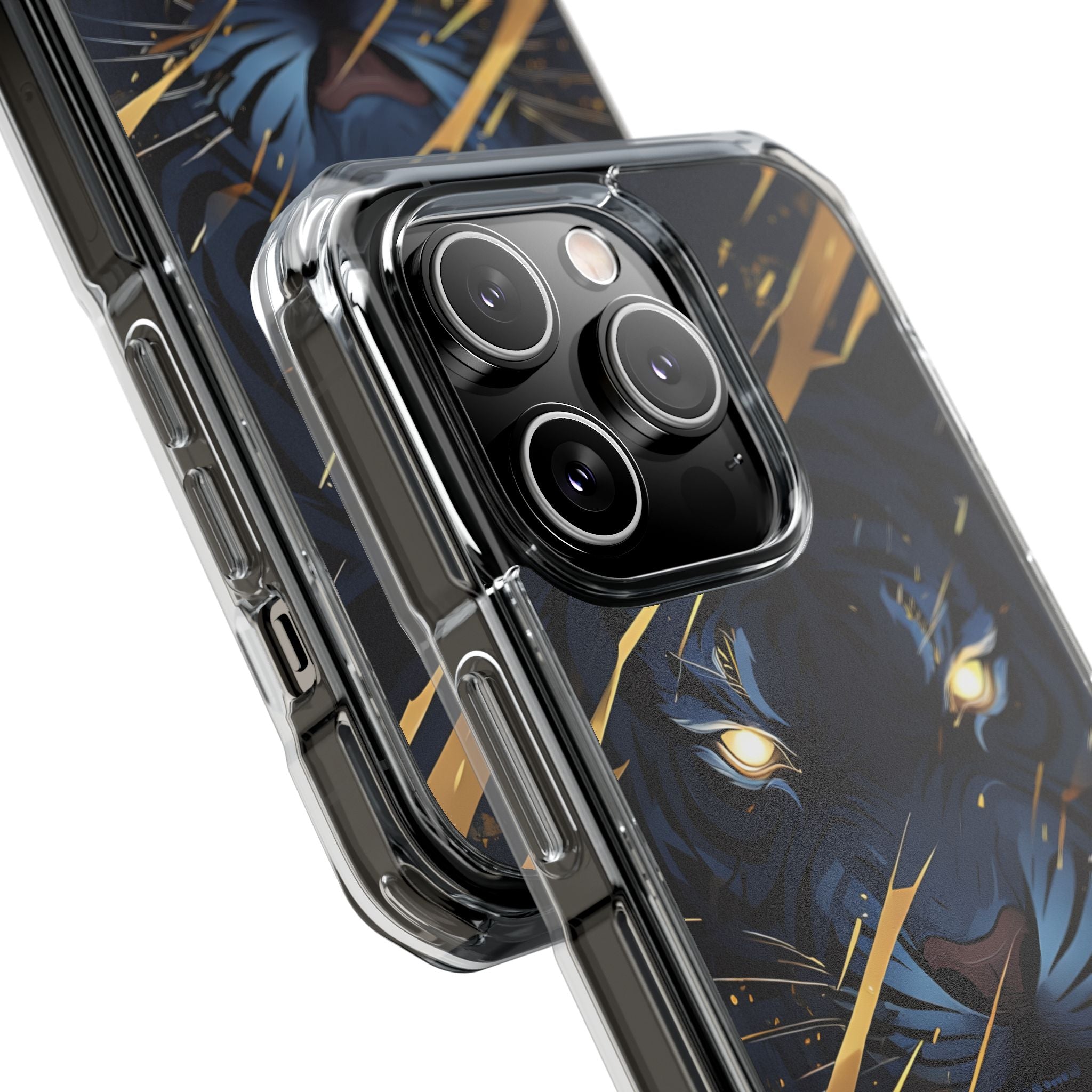 Tiger's Glowing Gaze iPhone Case - Impact