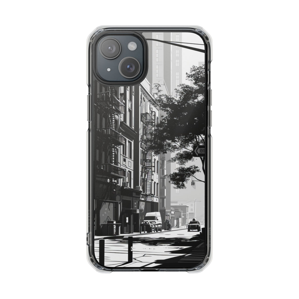 Urban Serenity - Phone Case for iPhone (Clear Impact - Magnetic)