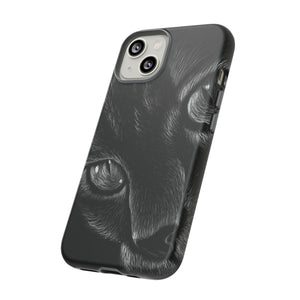 Pencil Drawing Cat - Protective Phone Case