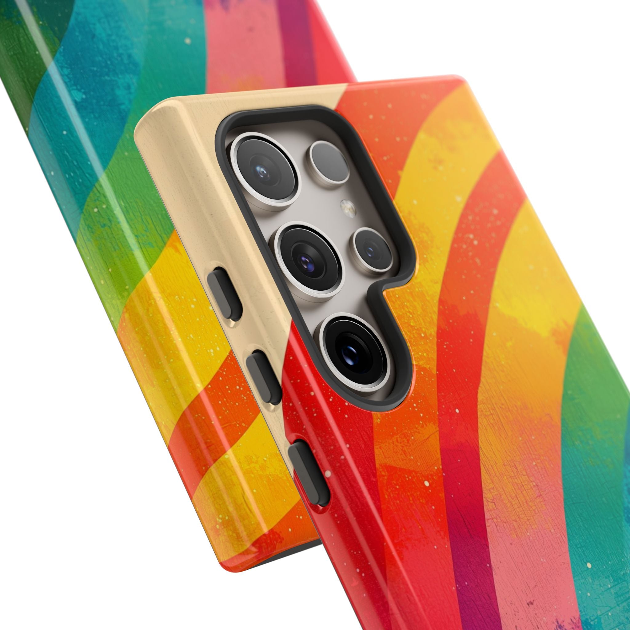 Textured Rainbow Arc Samsung S24 Ultra Case - Tough