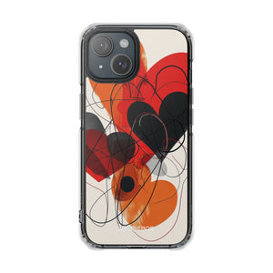 Fiery Hearts - Phone Case for iPhone (Clear Impact - Magnetic)