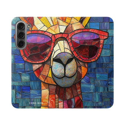 Sunglass Llama Mosaic - Samsung S23+ Case - Wallet