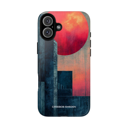 Abstract Geometric Skyline - Tough iPhone 16 Phone Case