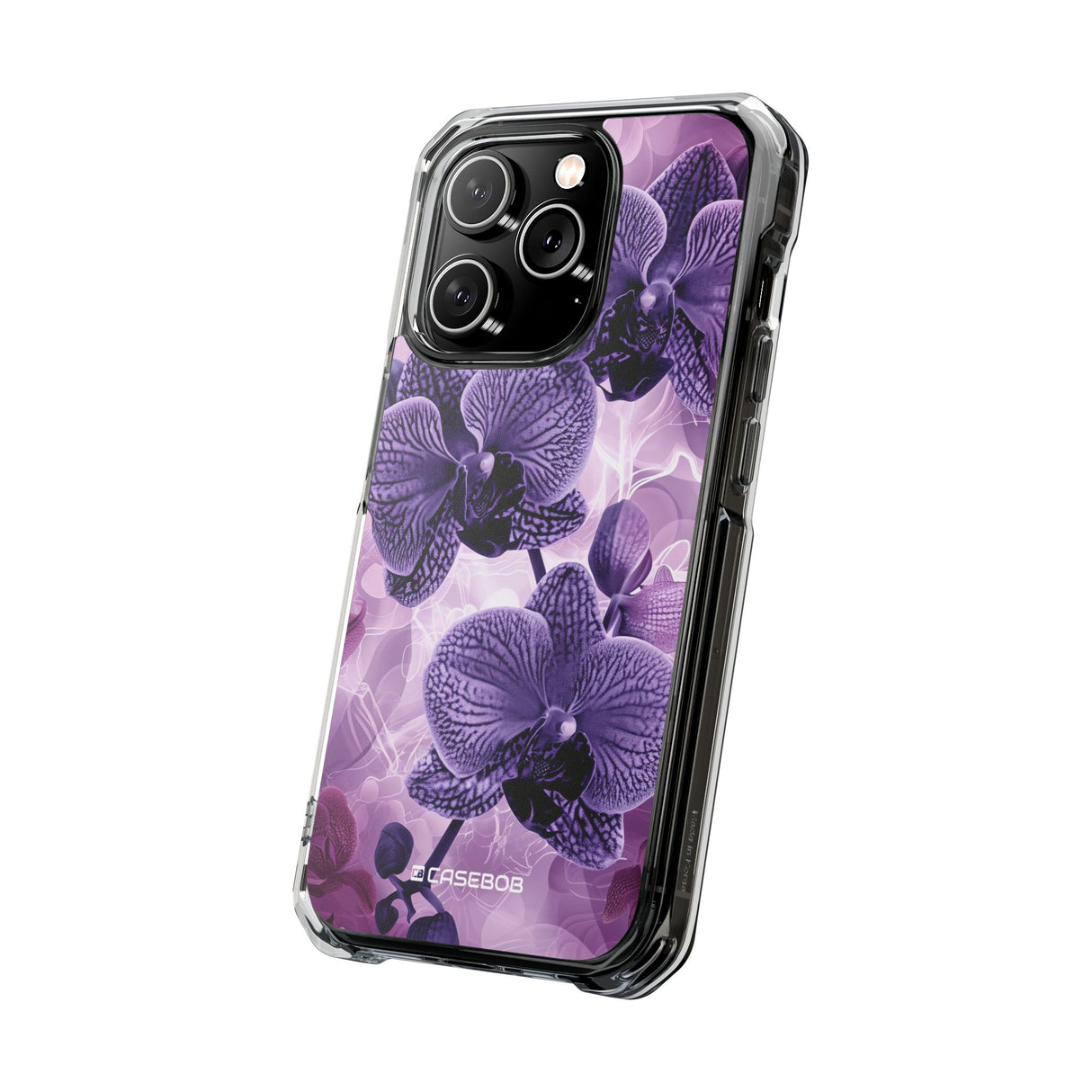 Radiant Orchid Design | Handyhülle für iPhone (Clear Impact Case – magnetisch) 