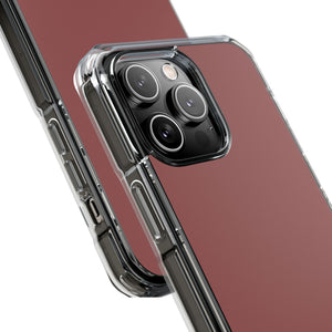 Marsala Hue | Handyhülle für iPhone (Clear Impact Case – magnetisch)