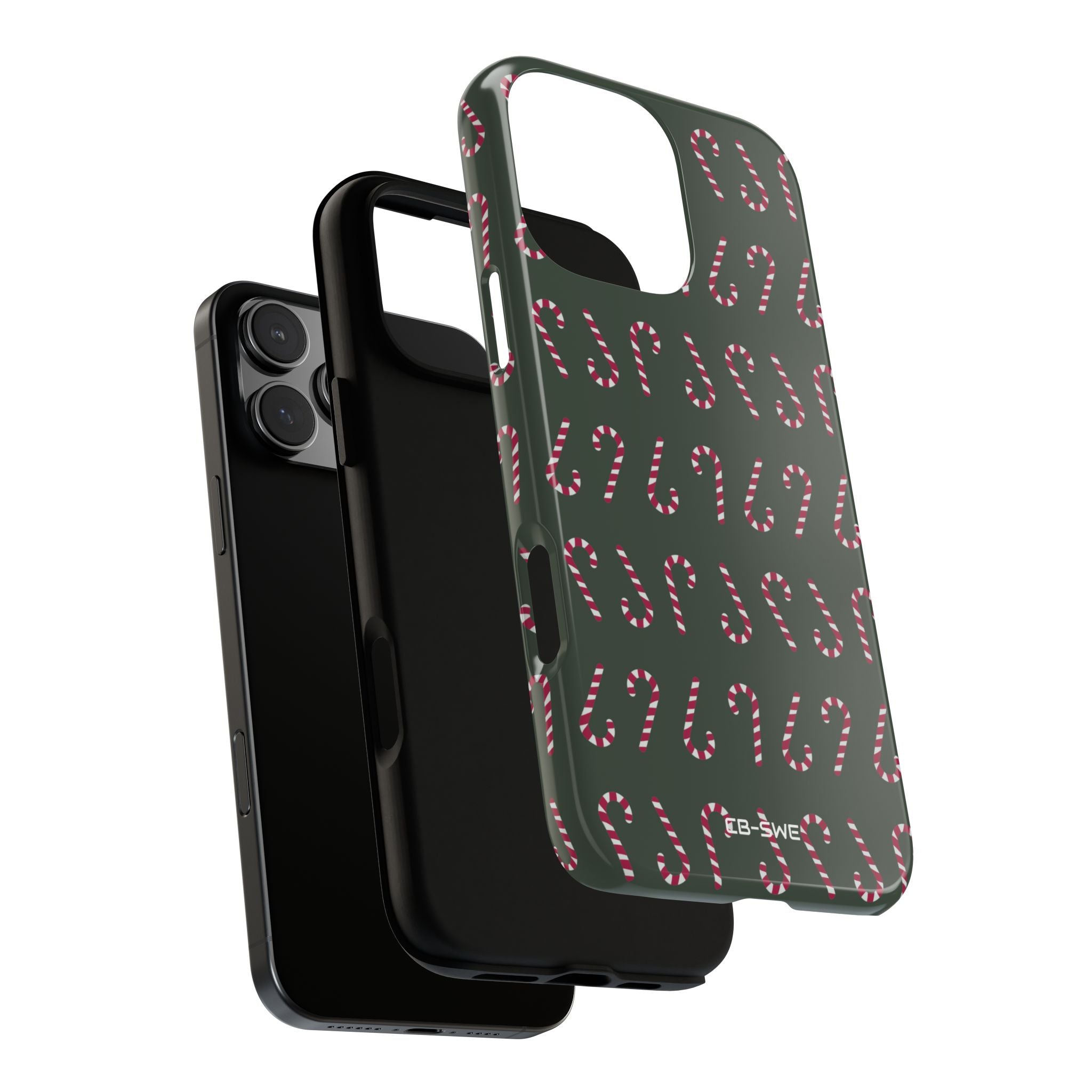 Candy Canes Aligned - iPhone Case