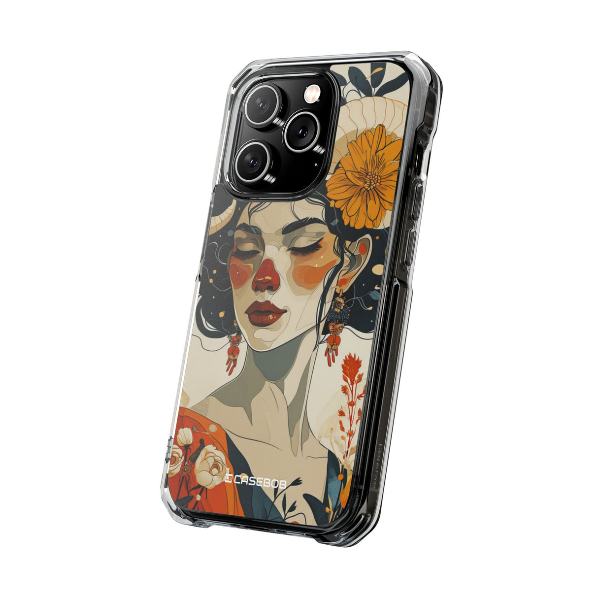 Mystical Bloom - Phone Case for iPhone (Clear Impact - Magnetic)