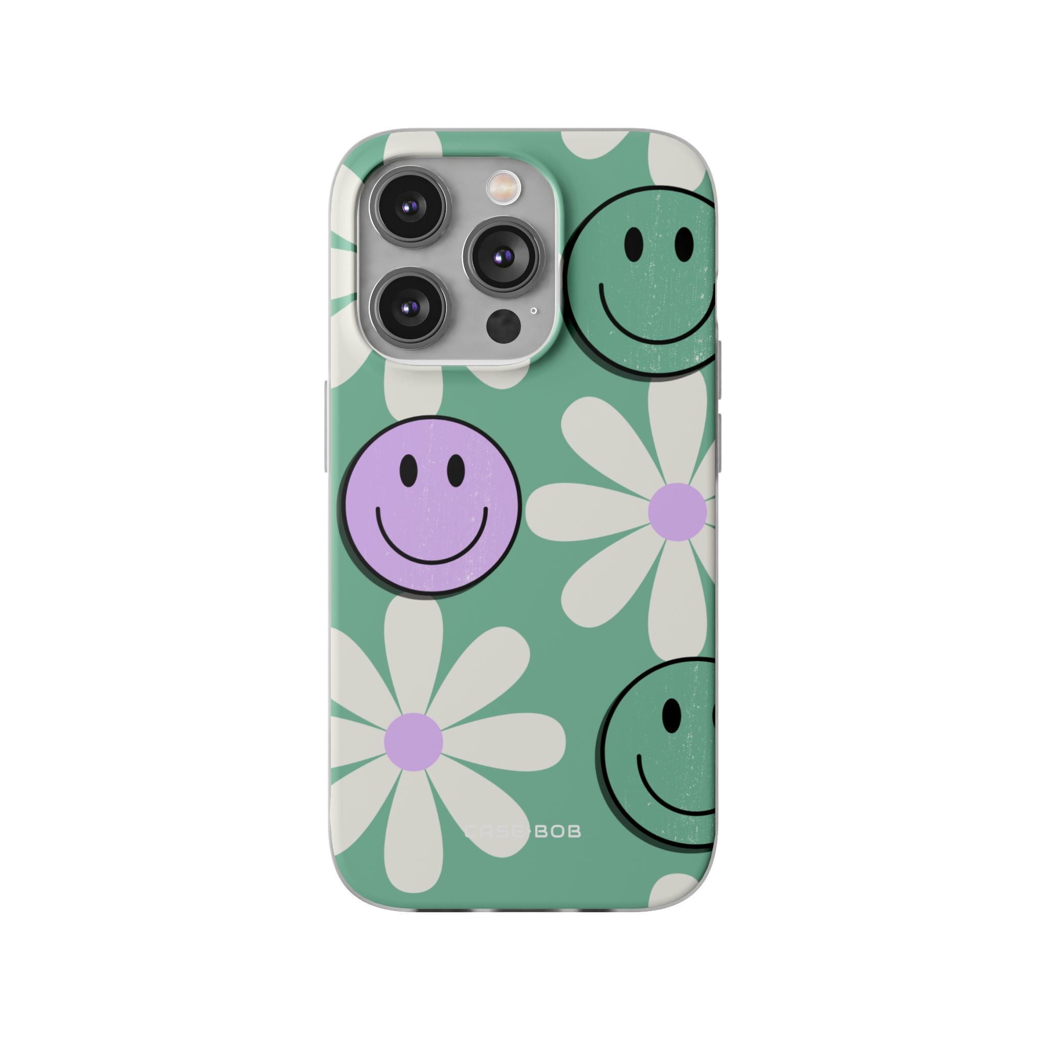 Smiley Daisy Glow iPhone 14 Pro Case - Soft