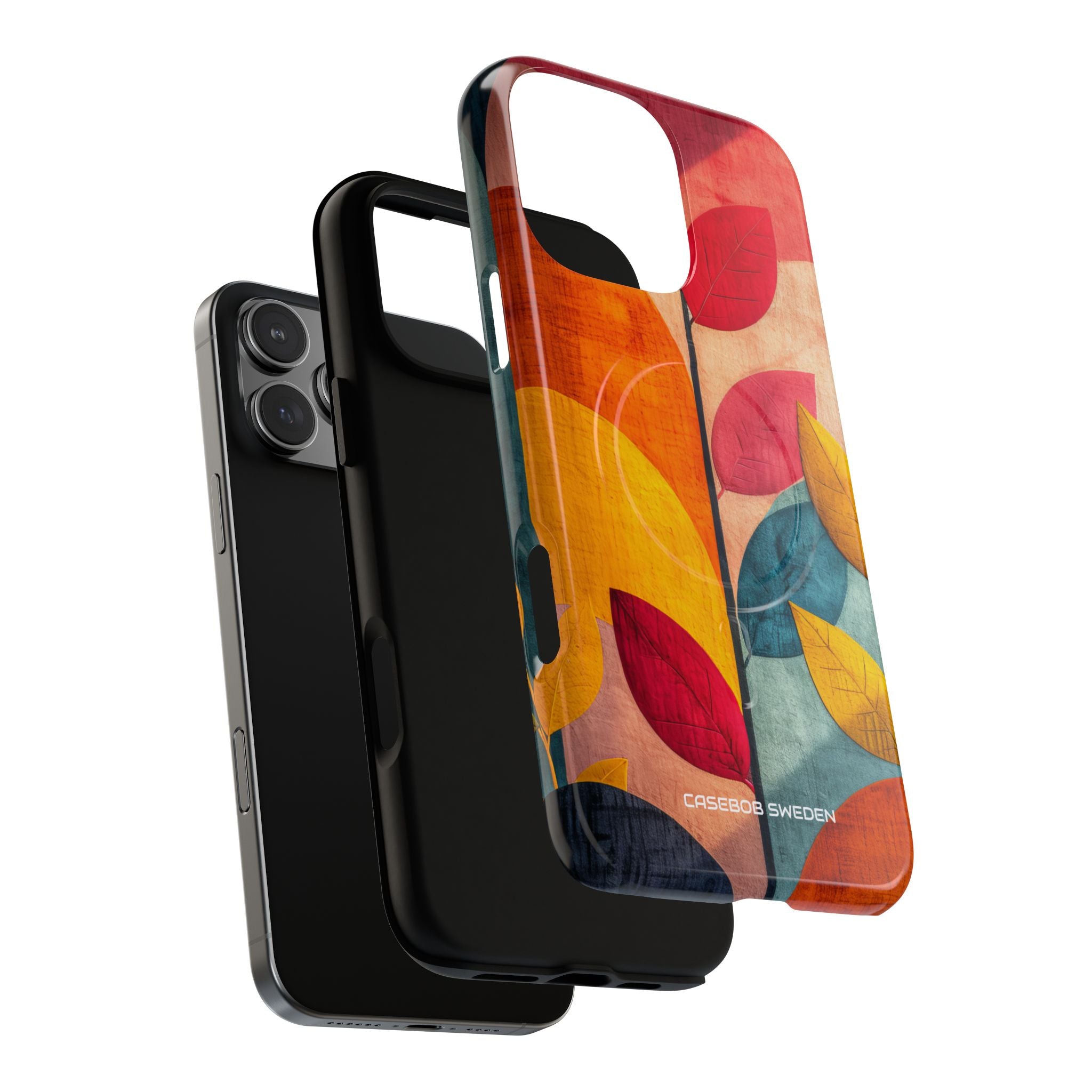 Abstract Orange Blue Design - Tough+ iPhone 16 Phone Case