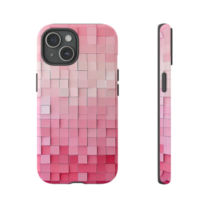 Pink Gradient Mosaic - Protective Phone Case