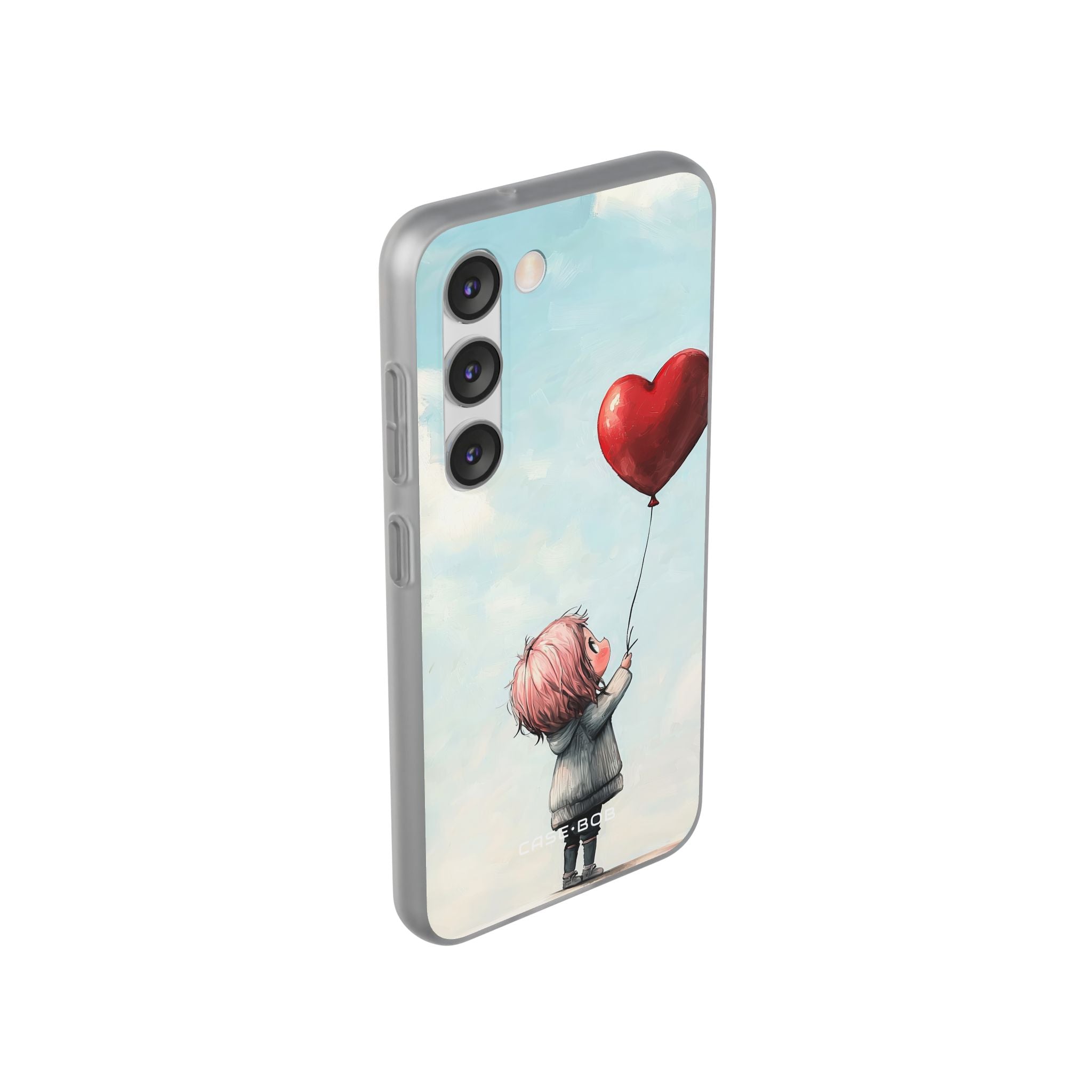 Heart Balloon Glow Samsung S23 Case - Soft
