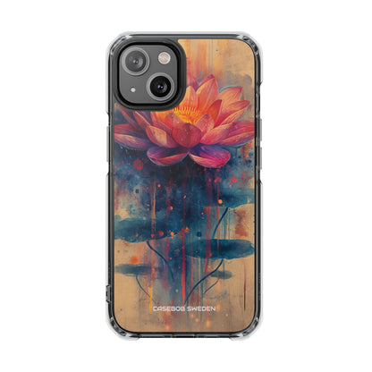 Lotus Blossom Art - Clear Impact iPhone 14 Phone Case