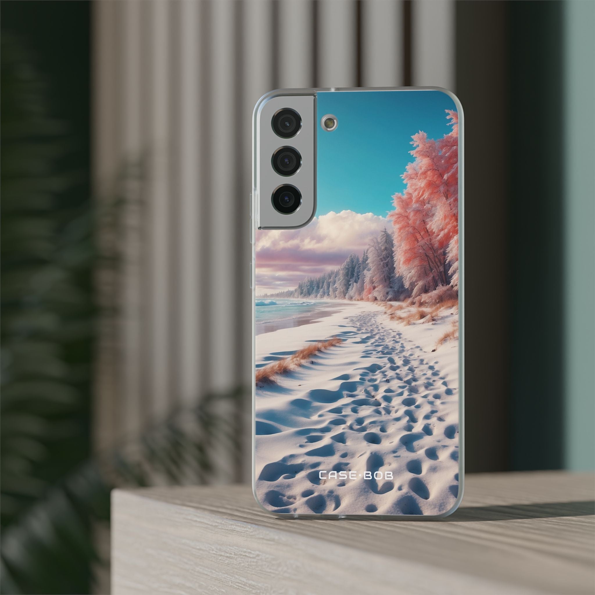 Snowy Footprints Samsung S22 Plus Case - Soft