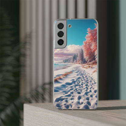 Snowy Footprints Samsung S22 Plus Case - Soft