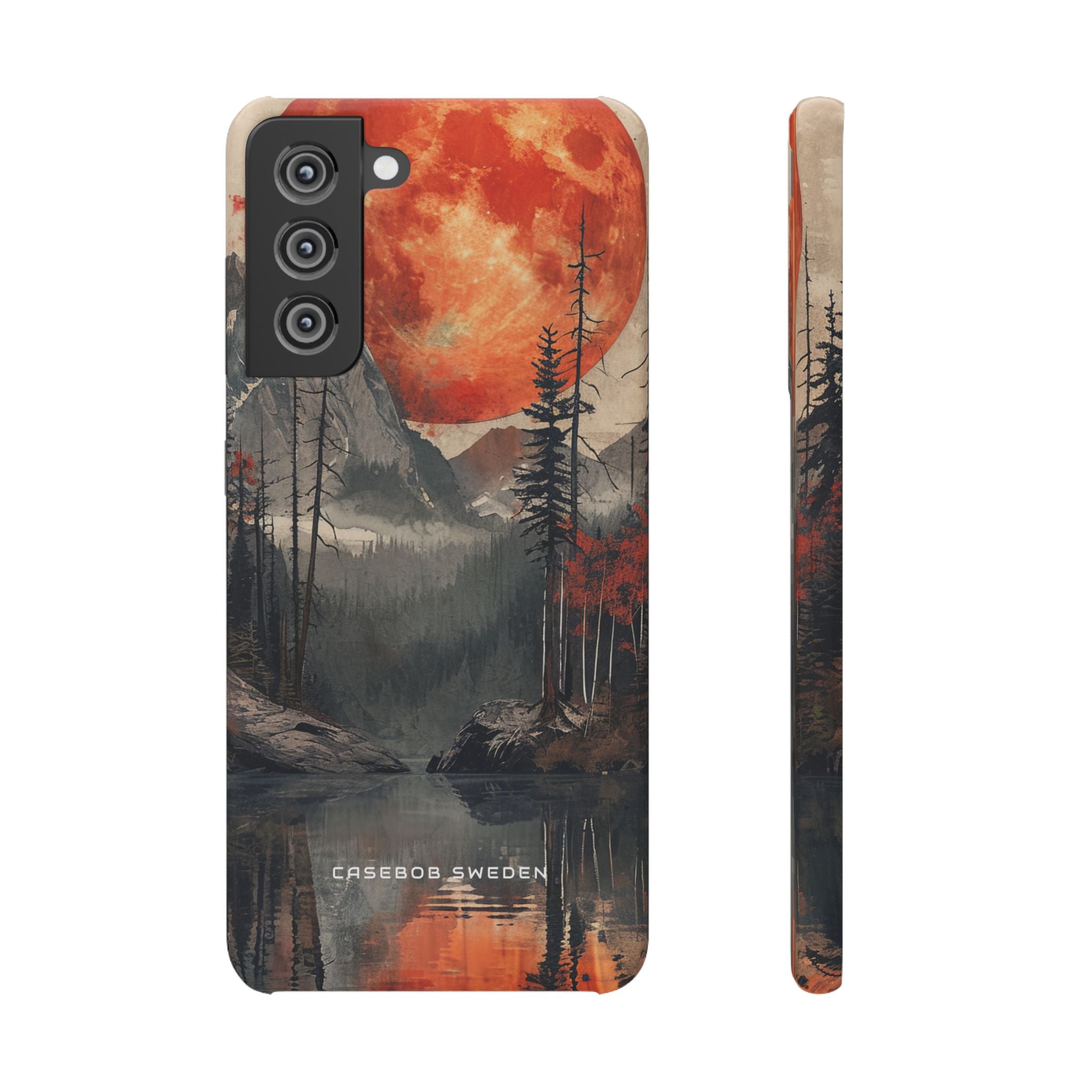 Celestial Glow Over Reflective Landscape Samsung S21 - Slim Phone Case