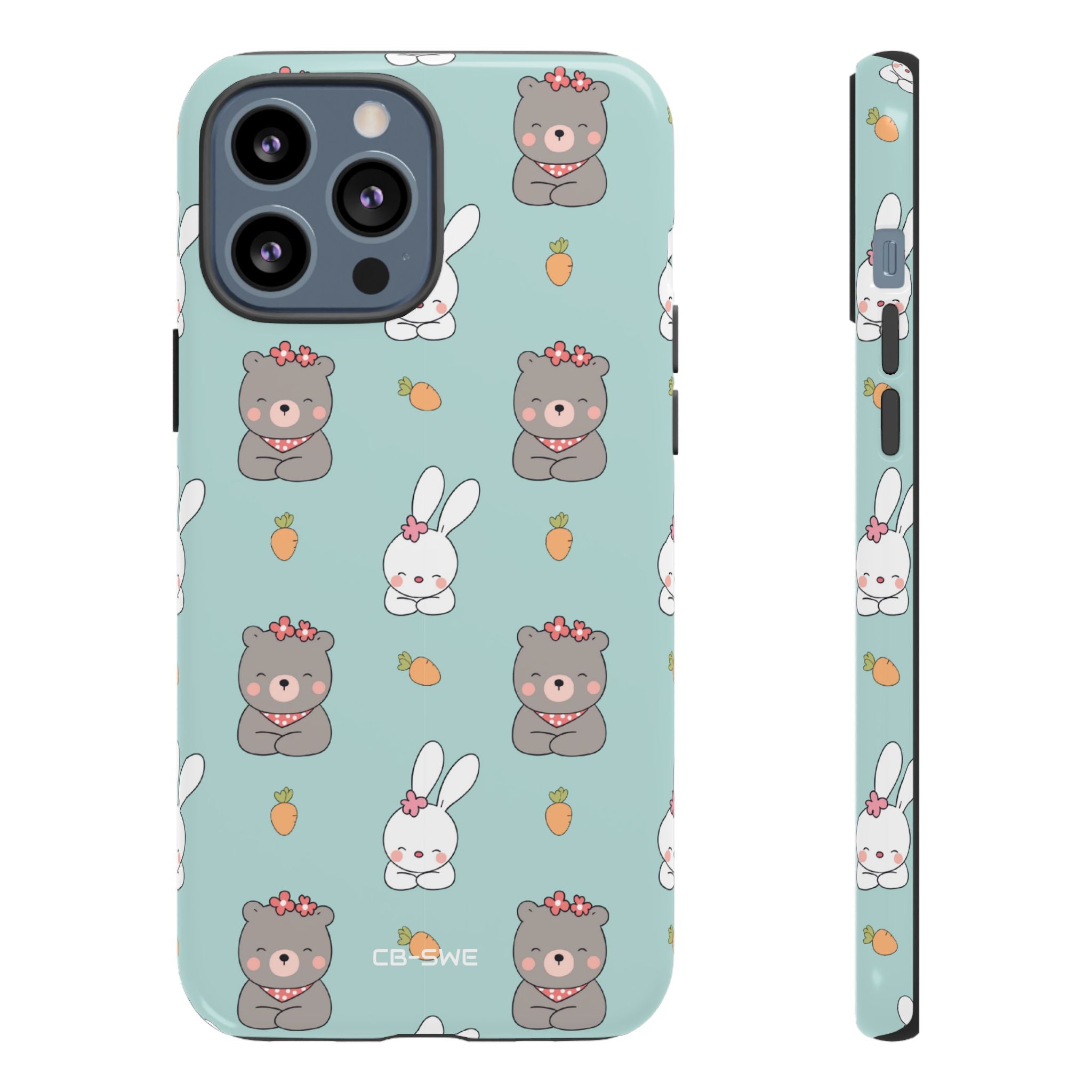 Bunnies Gather Carrots - iPhone Case