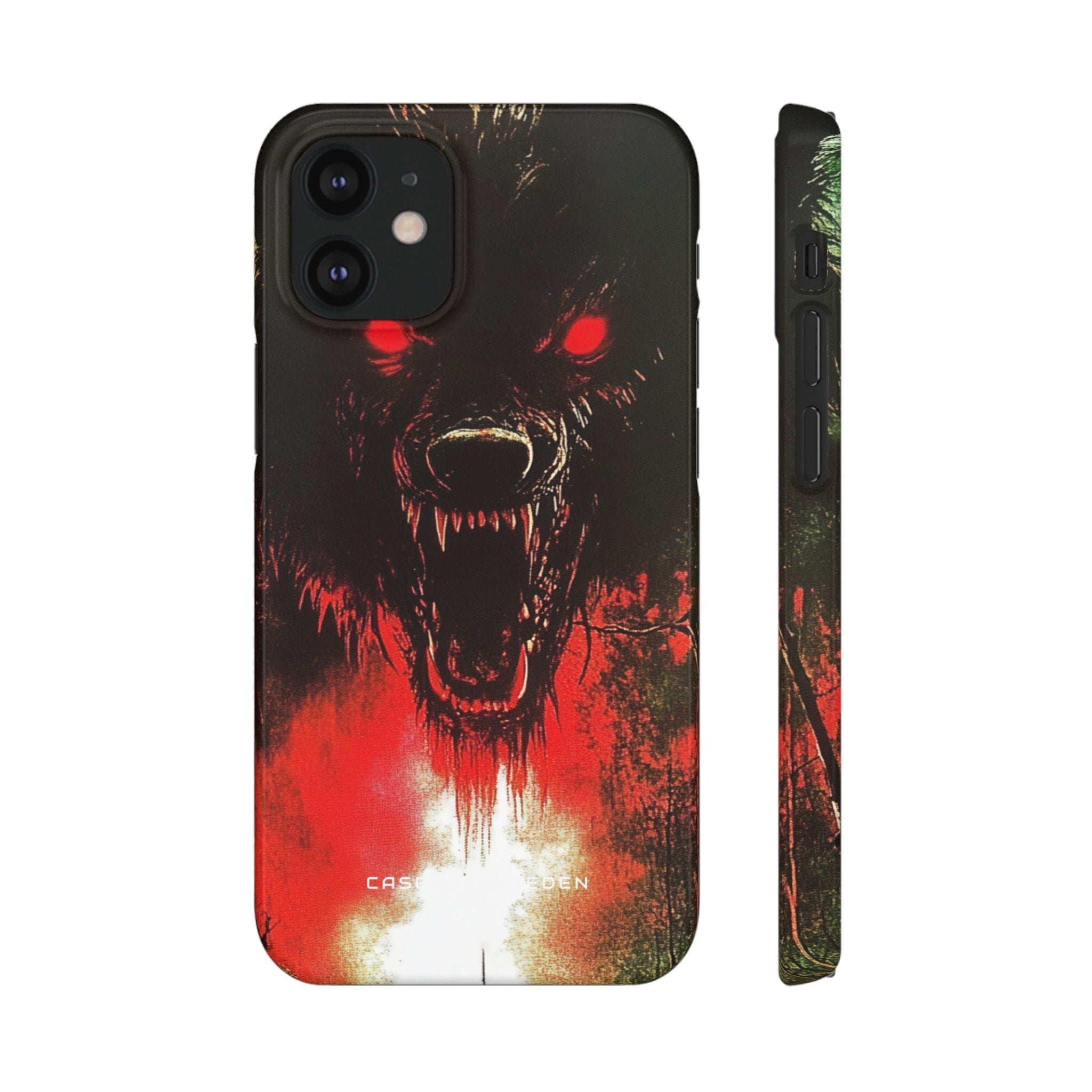 Bloodmoon Wolf's Lament iPhone 12 - Slim Phone Case