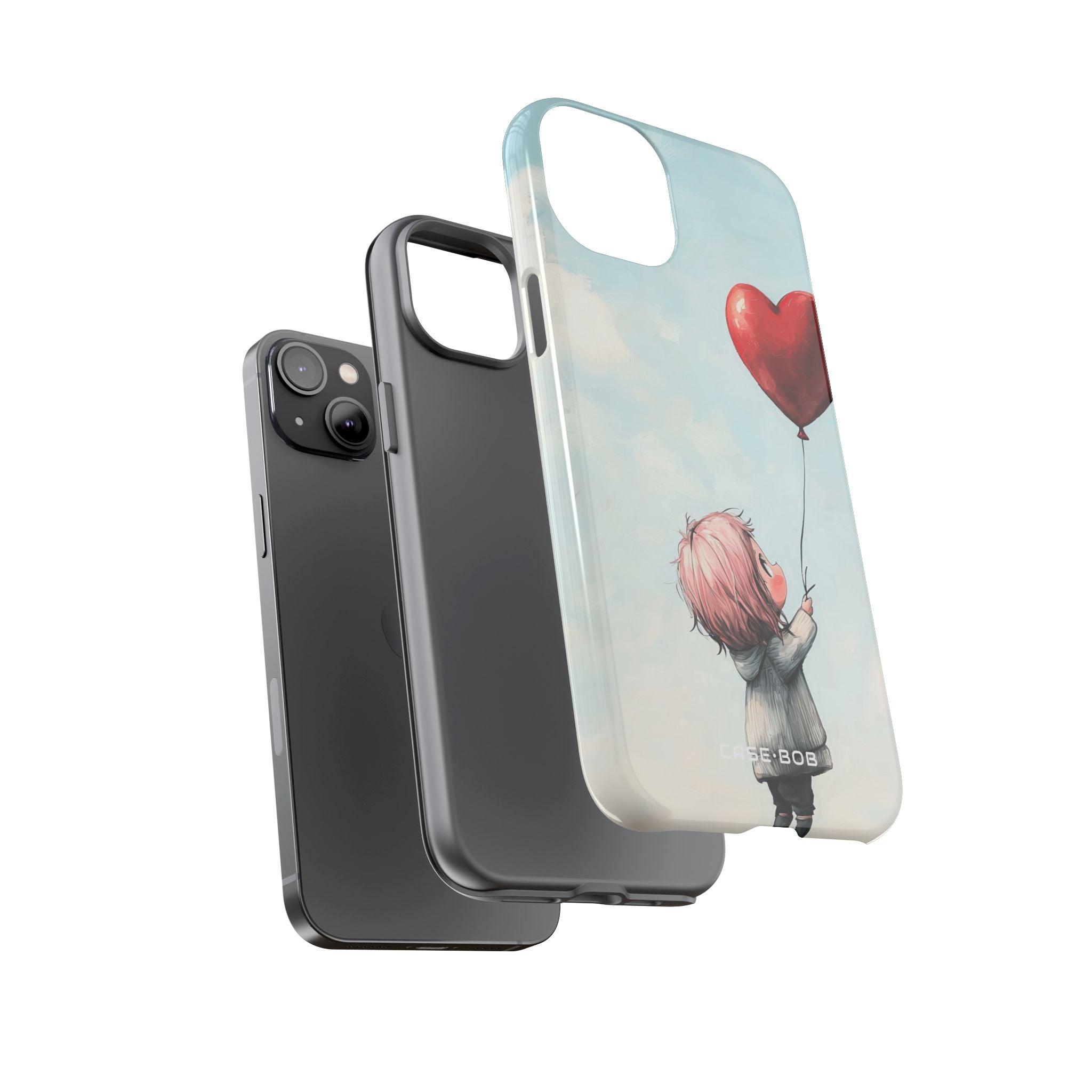 Heart Balloon Glow iPhone 14 Plus Case - Tough