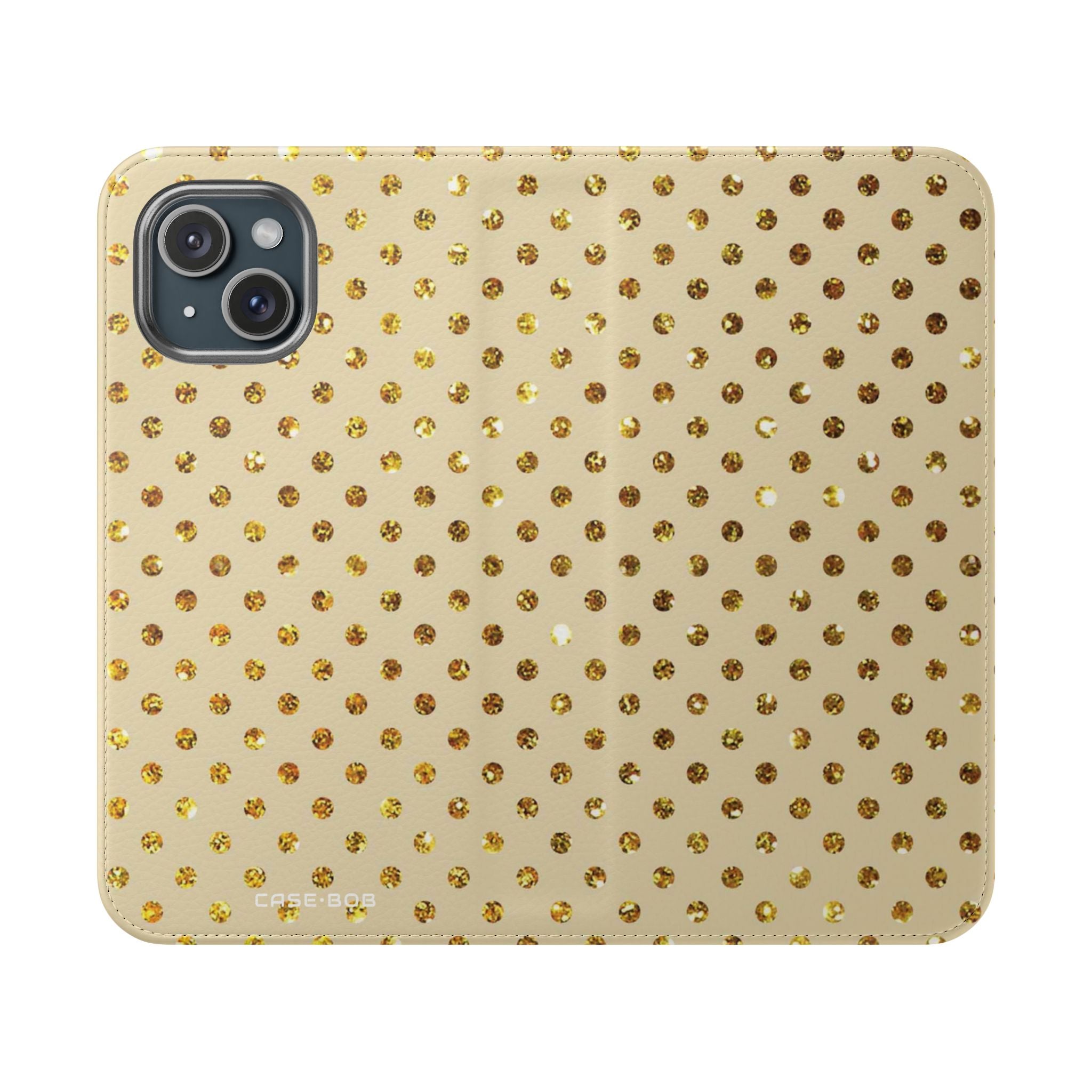 Golden Sparkle - iPhone 15 Case - Wallet