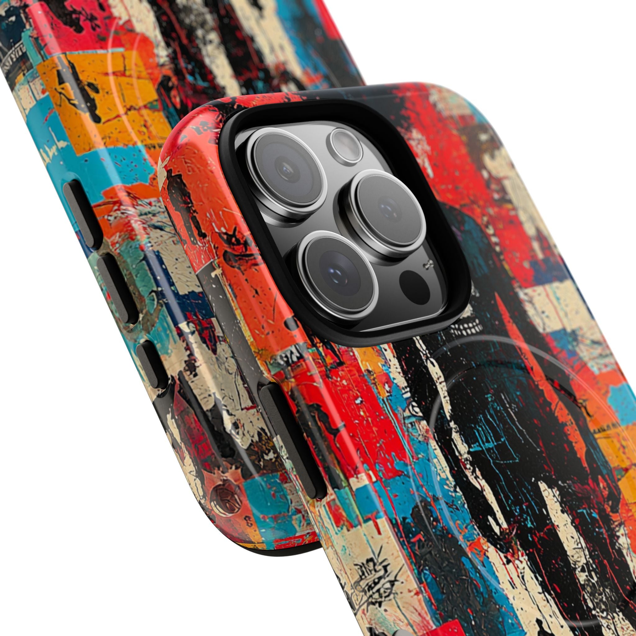 Spiky Skull Silhouette iPhone 16 Pro Case - Tough+