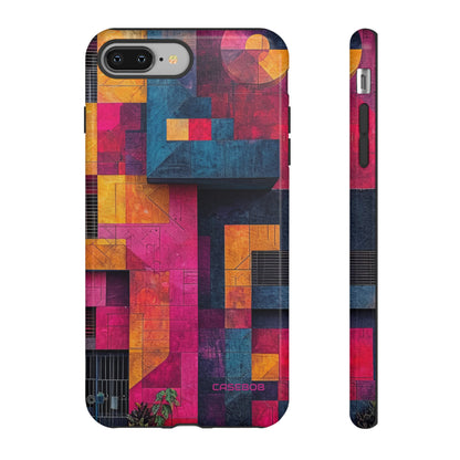 Electric Geometric Vibes - Protective Phone Case