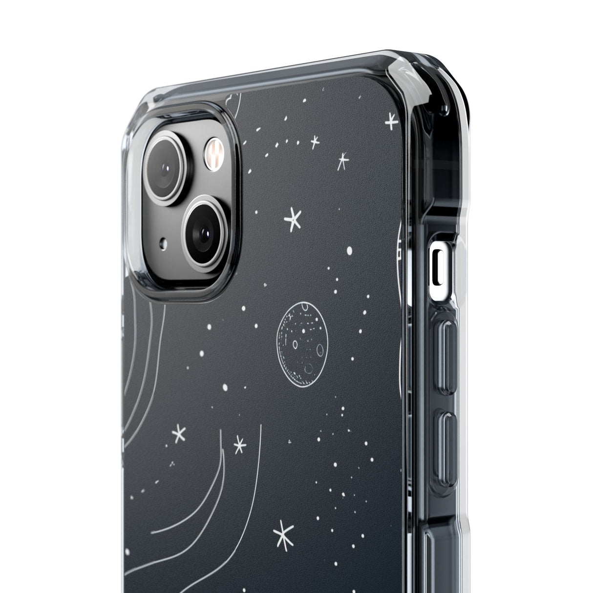 Cosmic Doodle Adventure - Phone Case for iPhone (Clear Impact - Magnetic)