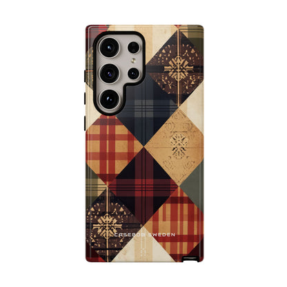 Rustic Geometric Patchwork Harmony Samsung S24 - Tough Phone Case