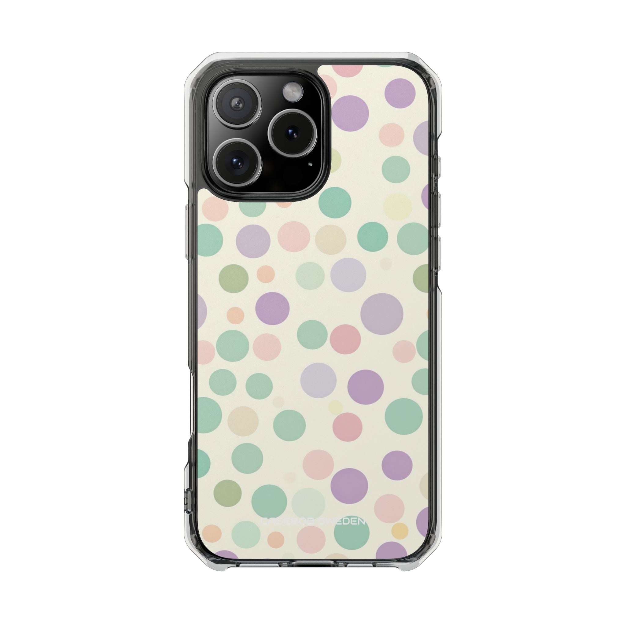 Playful Pastel Polka Dots - Clear Impact iPhone 16 Phone Case