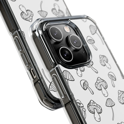 Mushroom Line Play iPhone Case - Impact