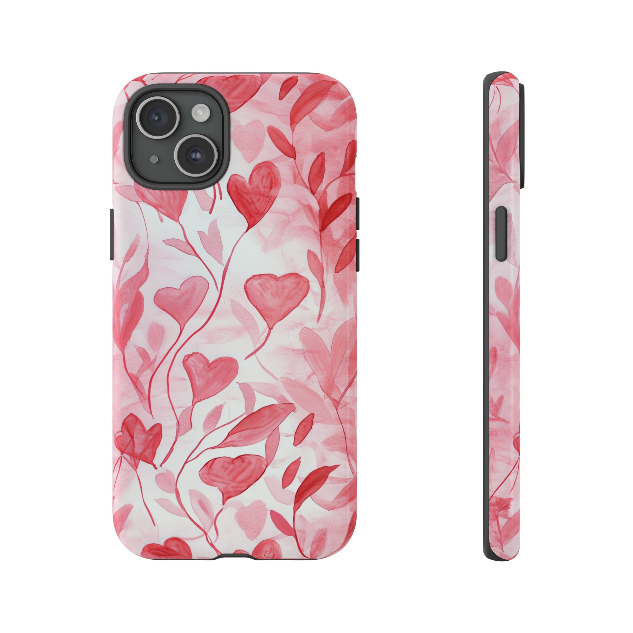 Cupid's Intertwined Hearts - Protective Phone Case