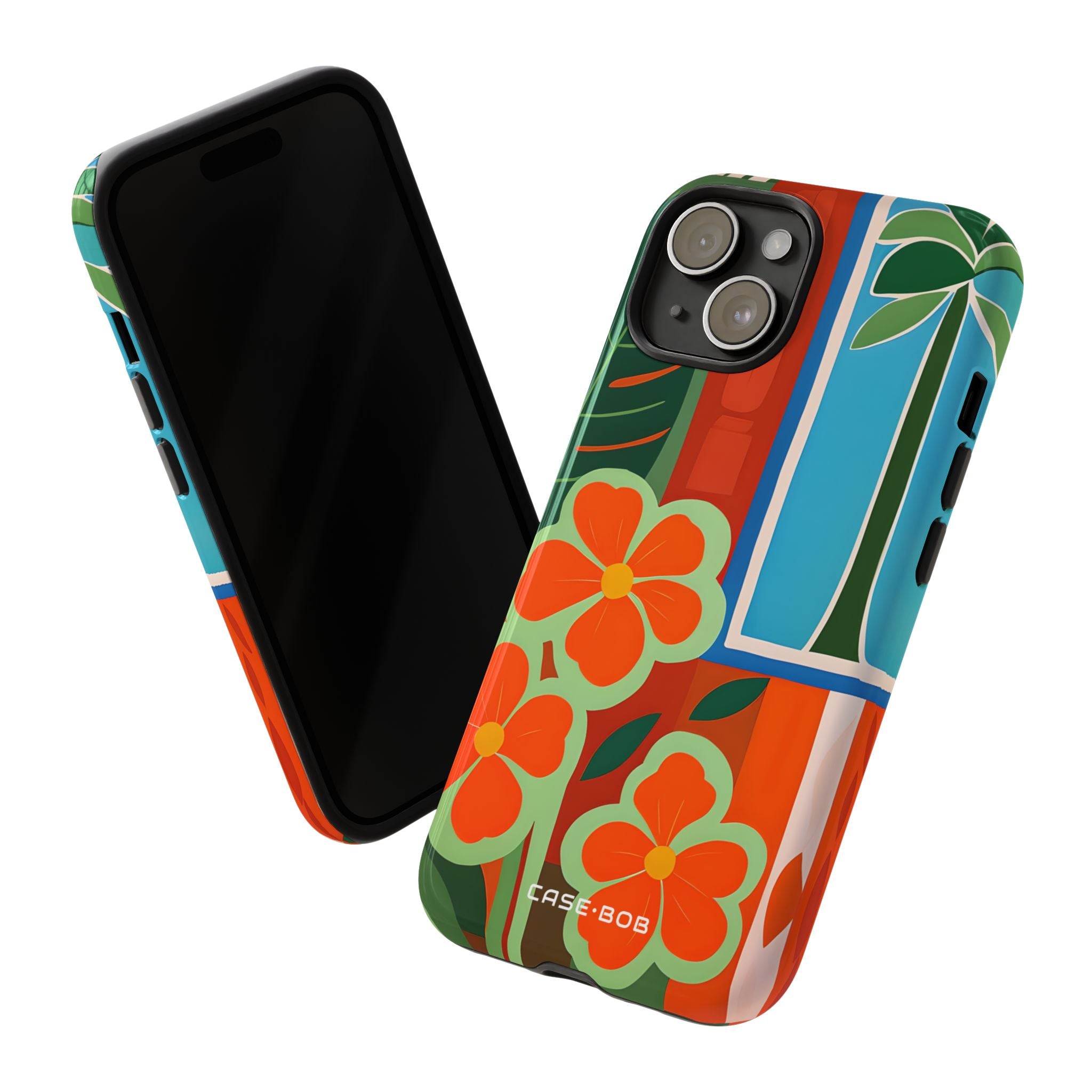Orange Blossom Burst iPhone 15 Case - Tough