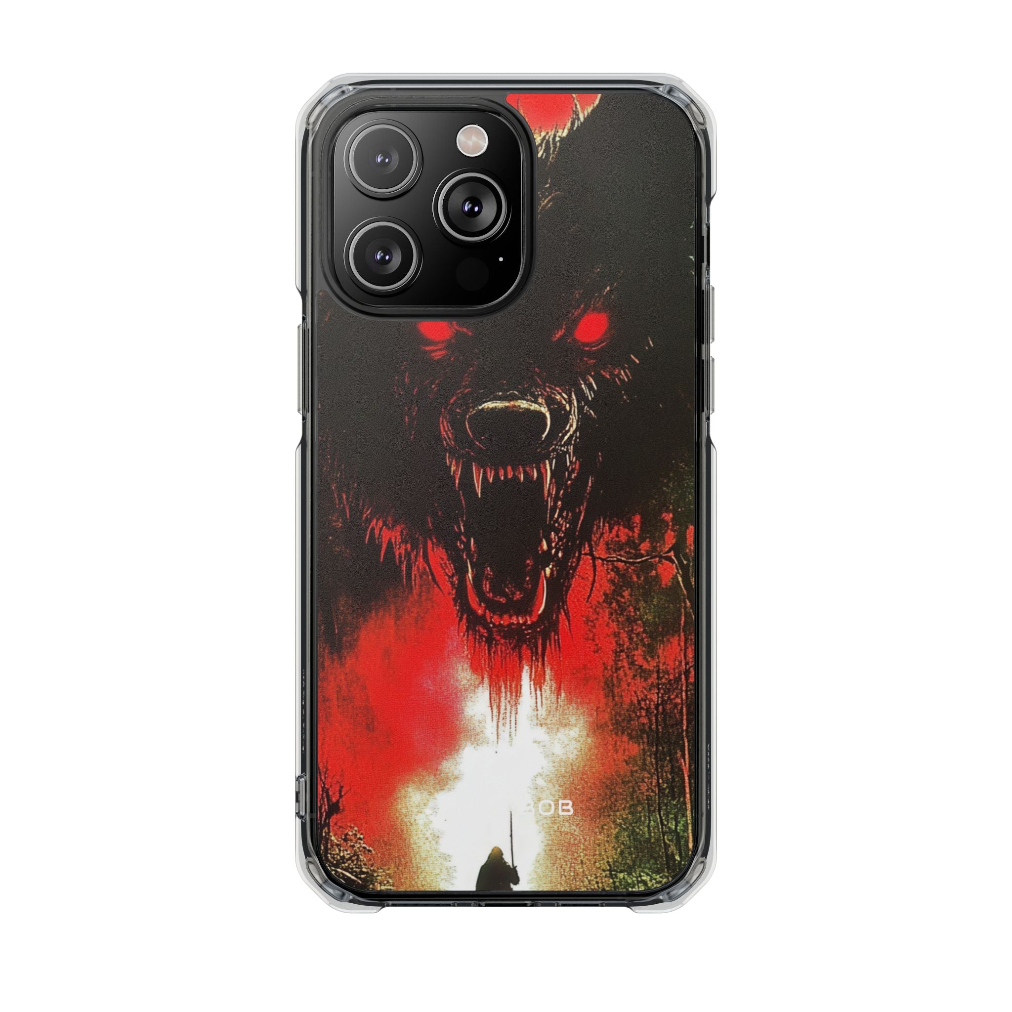 Crimson Wolf iPhone 14 Pro Max Case - Impact