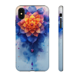 Blue Rose Mandala Serenity - Protective Phone Case