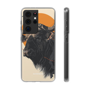 Majestic Buffalo Sun | Flexible Phone Case for Samsung Galaxy