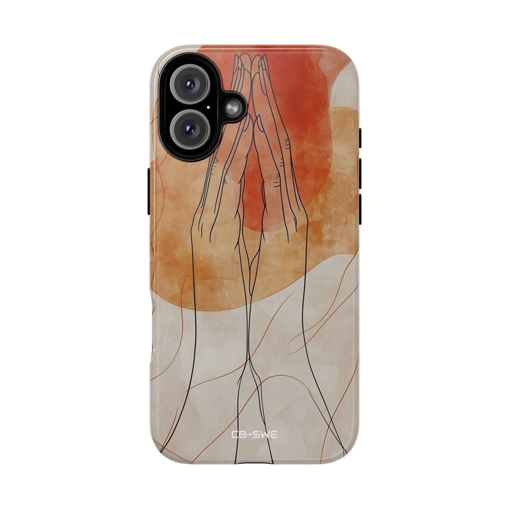 Hands Embrace Light - iPhone Case